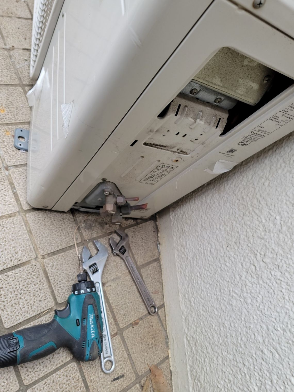 エアコン取付工事の写真